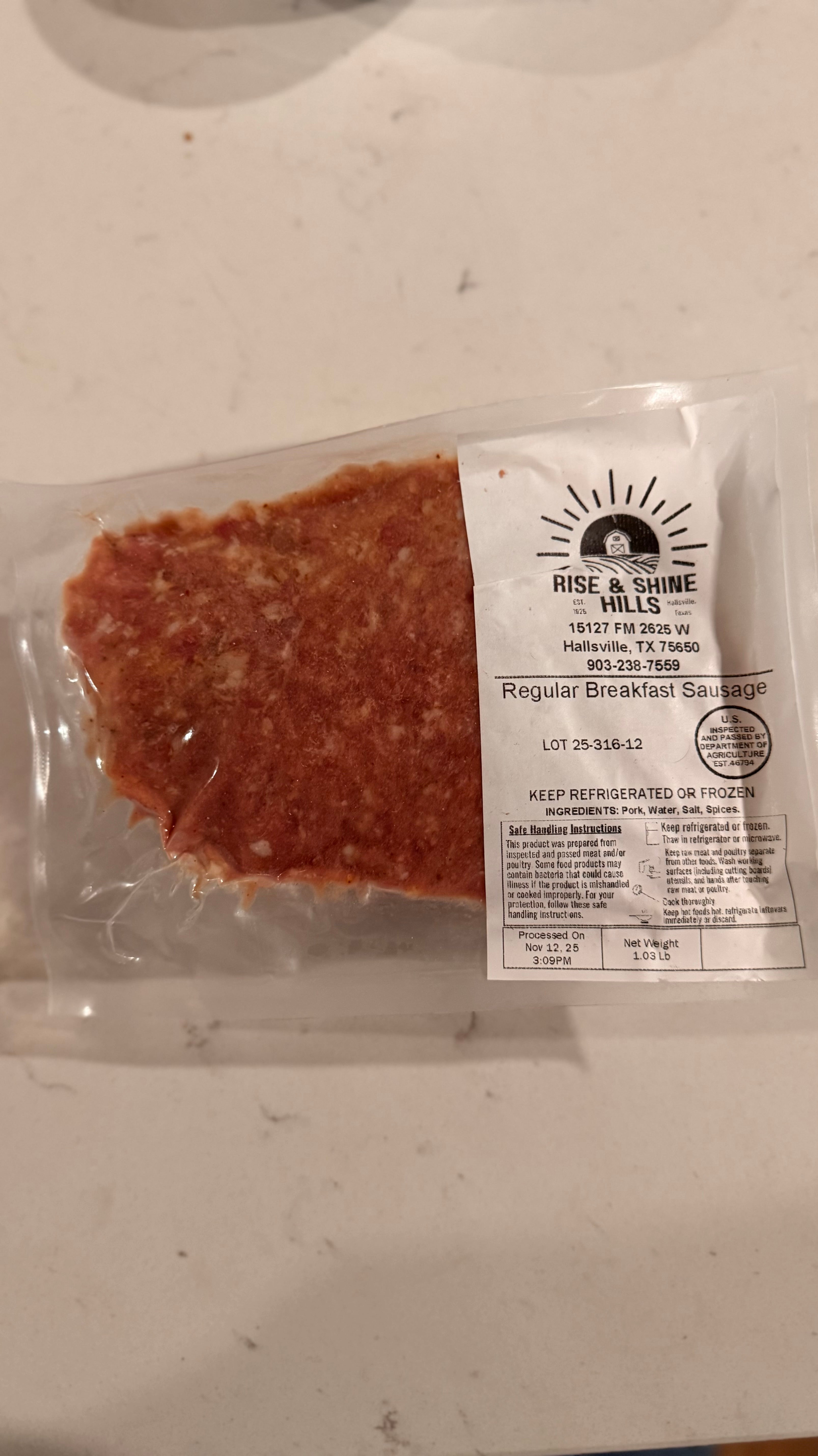 Pork Breakfast Sausage