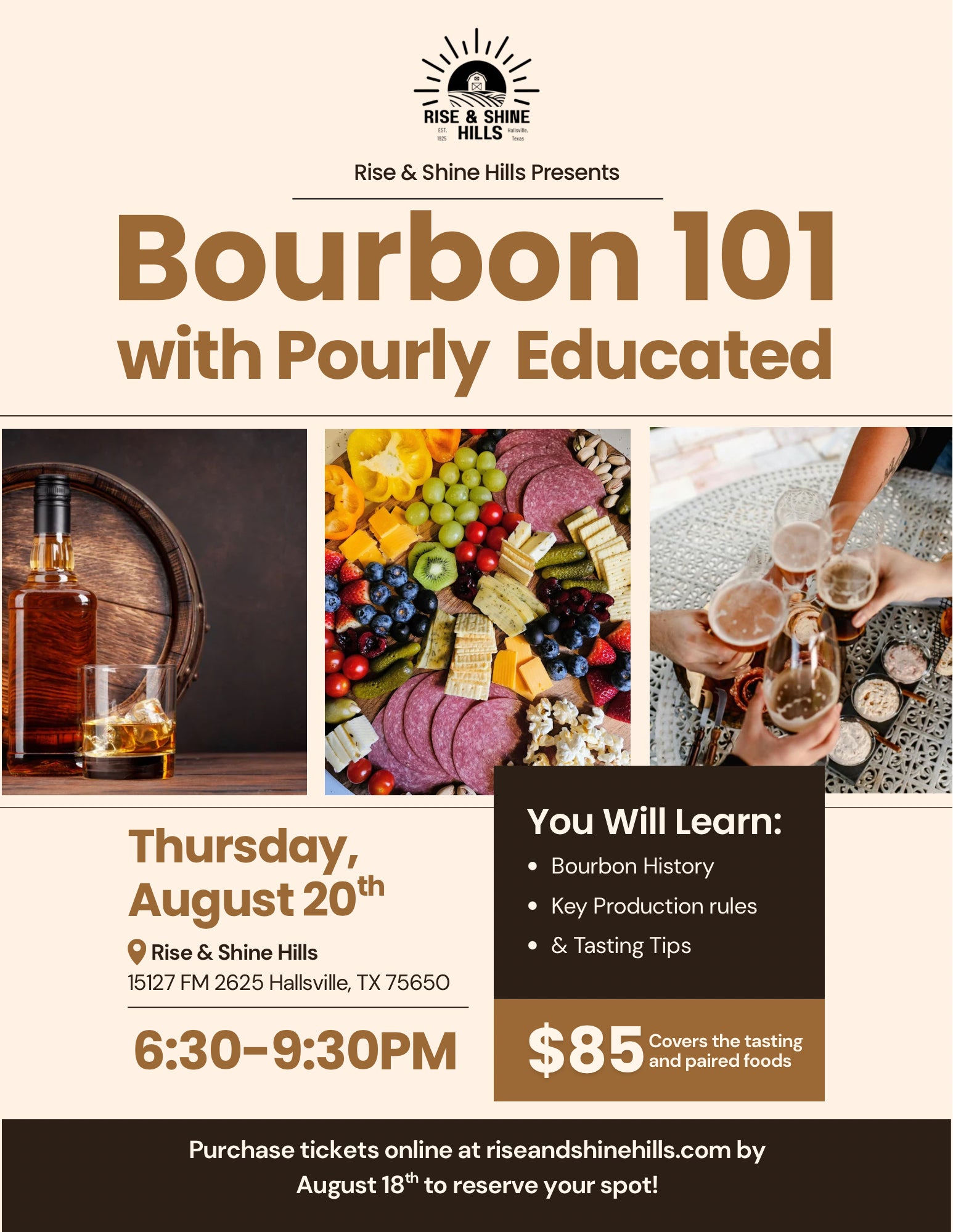 Bourbon 101 with Pourly Educated