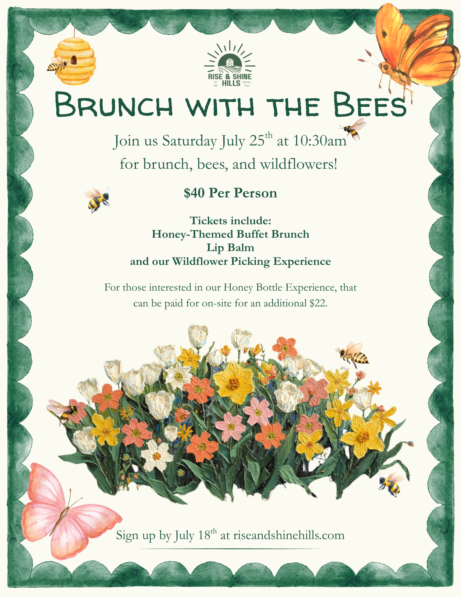 Brunch with the Bees Ticket