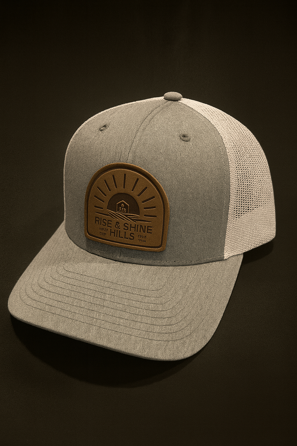 Rise & Shine Hills Leather Patch Trucker Hat