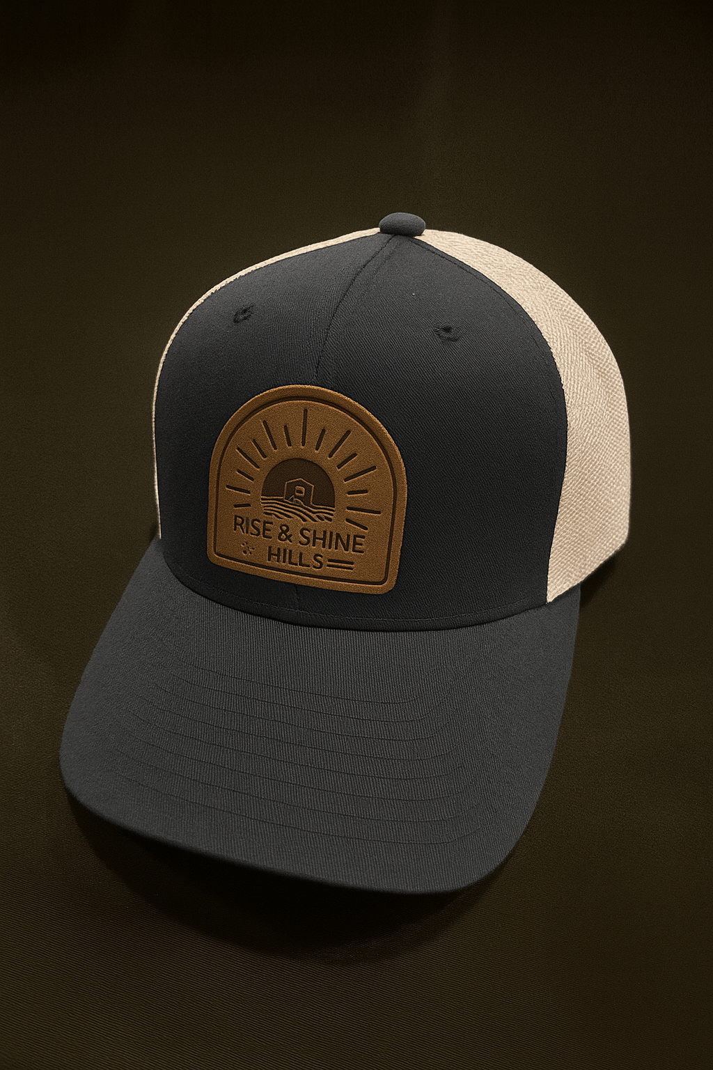 Rise & Shine Hills Leather Patch Trucker Hat