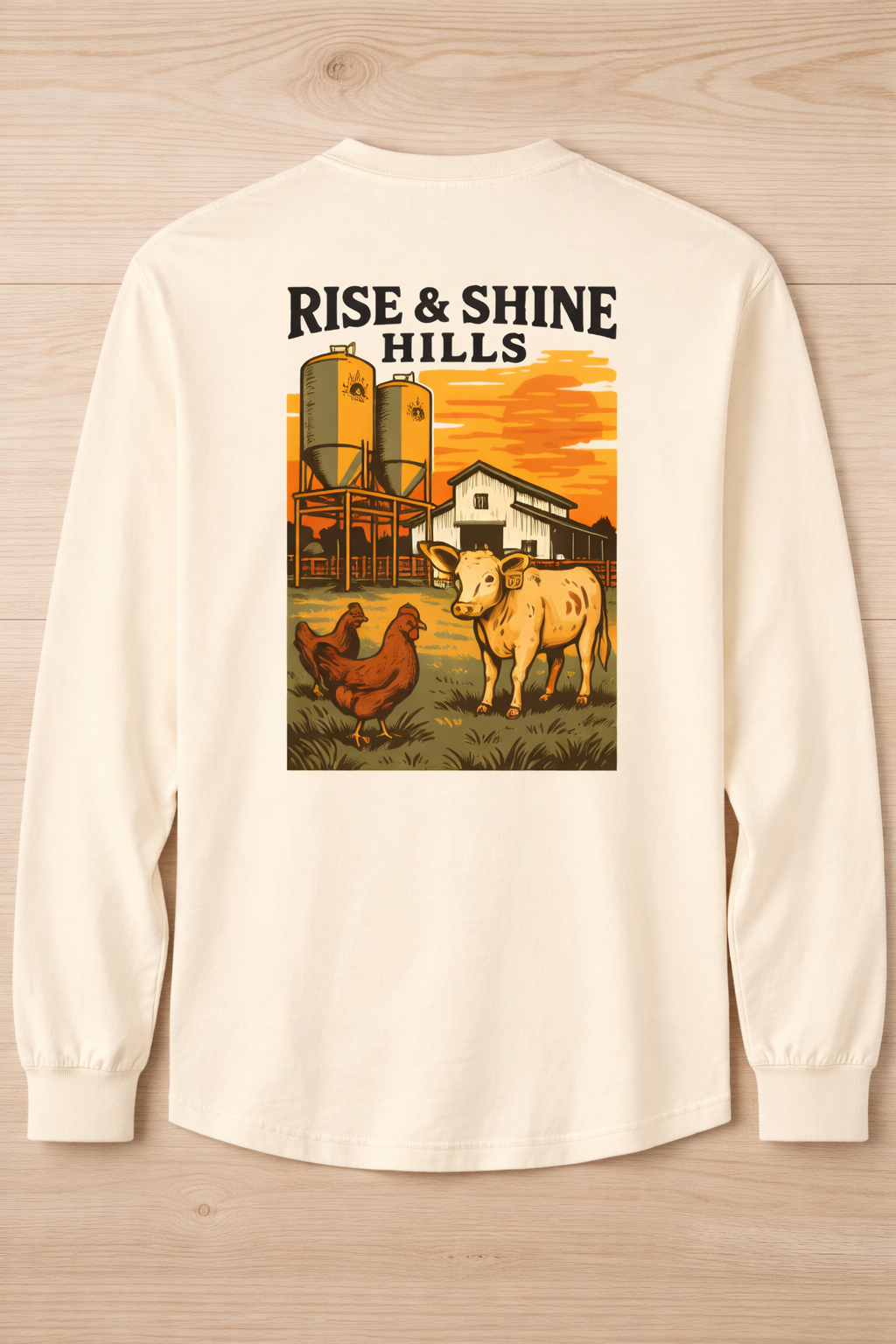 Pee Wee on the Farm - Long Sleeve Tee