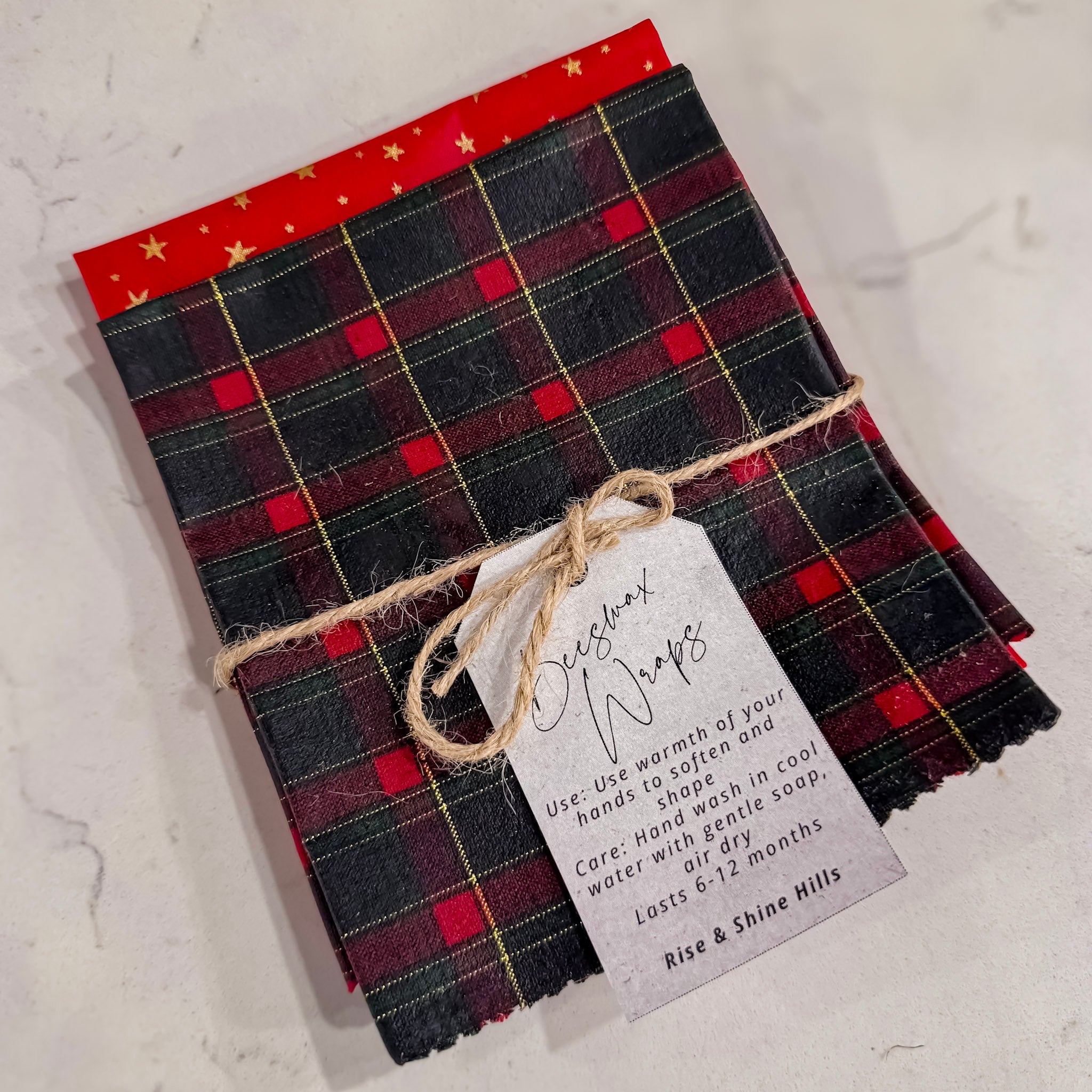 Holiday Beeswax Wrap Set – Rise & Shine Hills