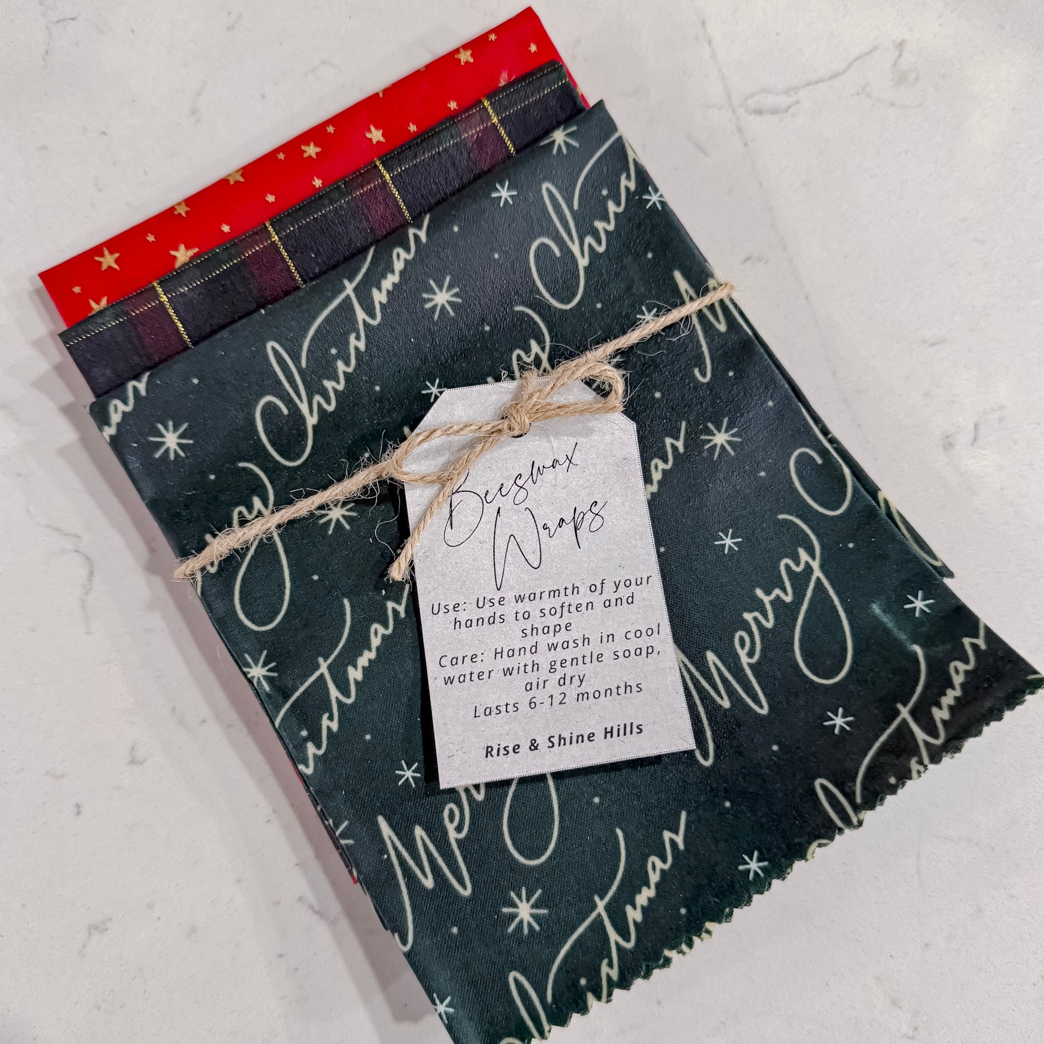Holiday Beeswax Wrap Set – Rise & Shine Hills