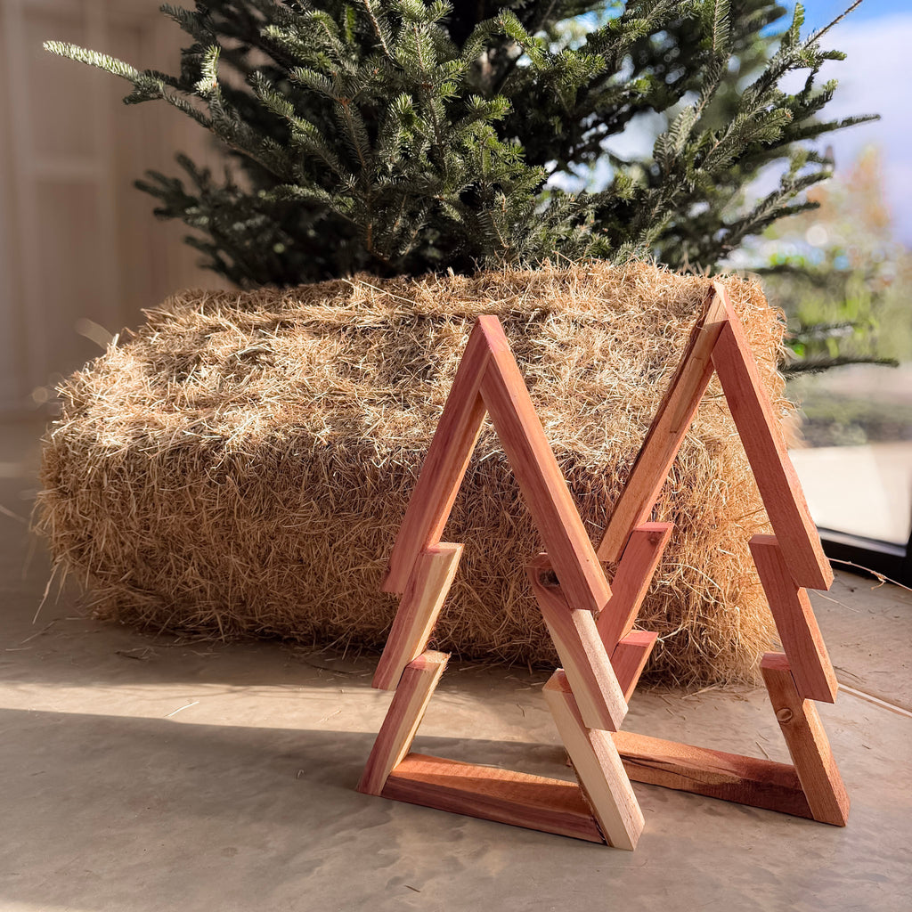 Rustic Cedar Stacked Trees