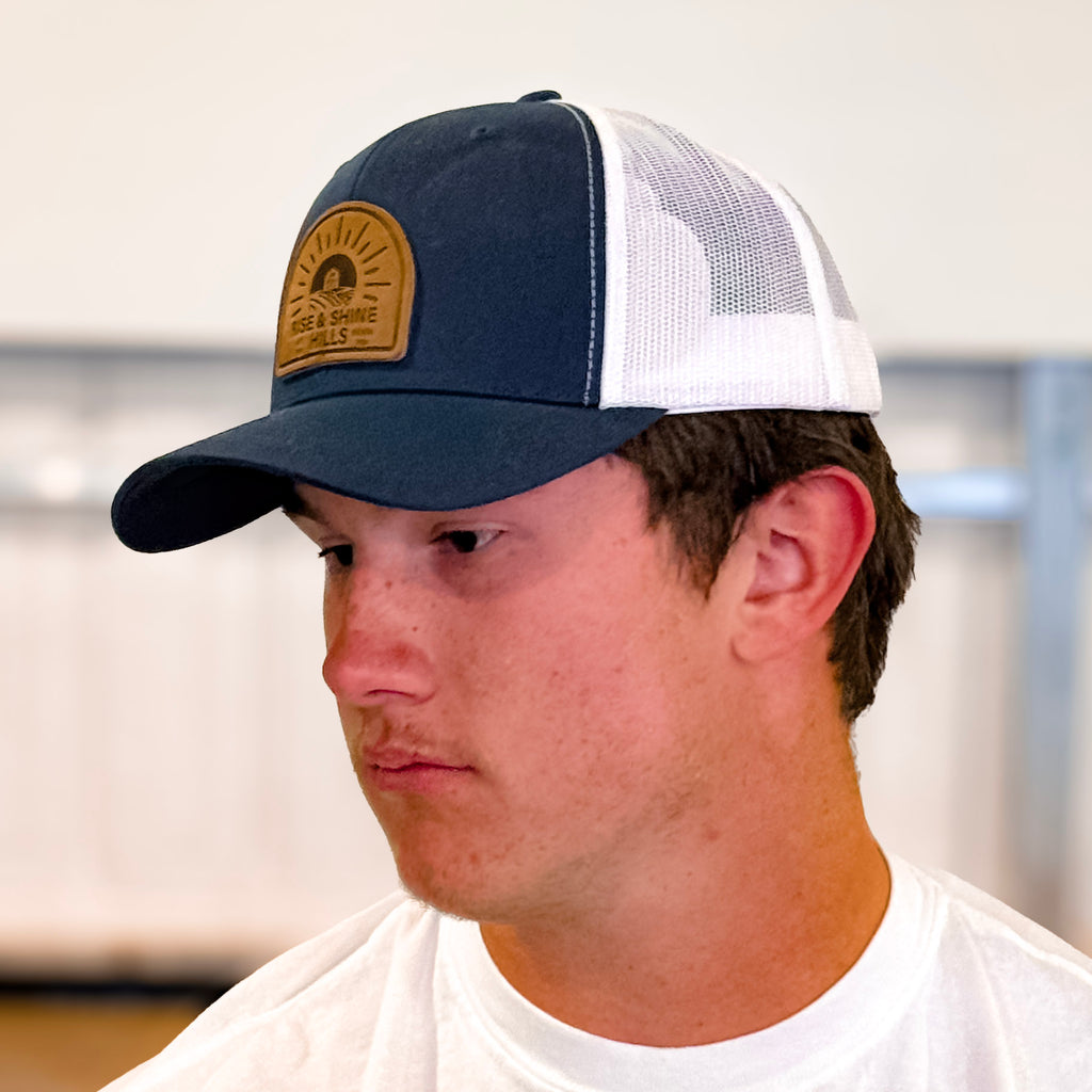 Rise & Shine Hills Leather Patch Trucker Hat