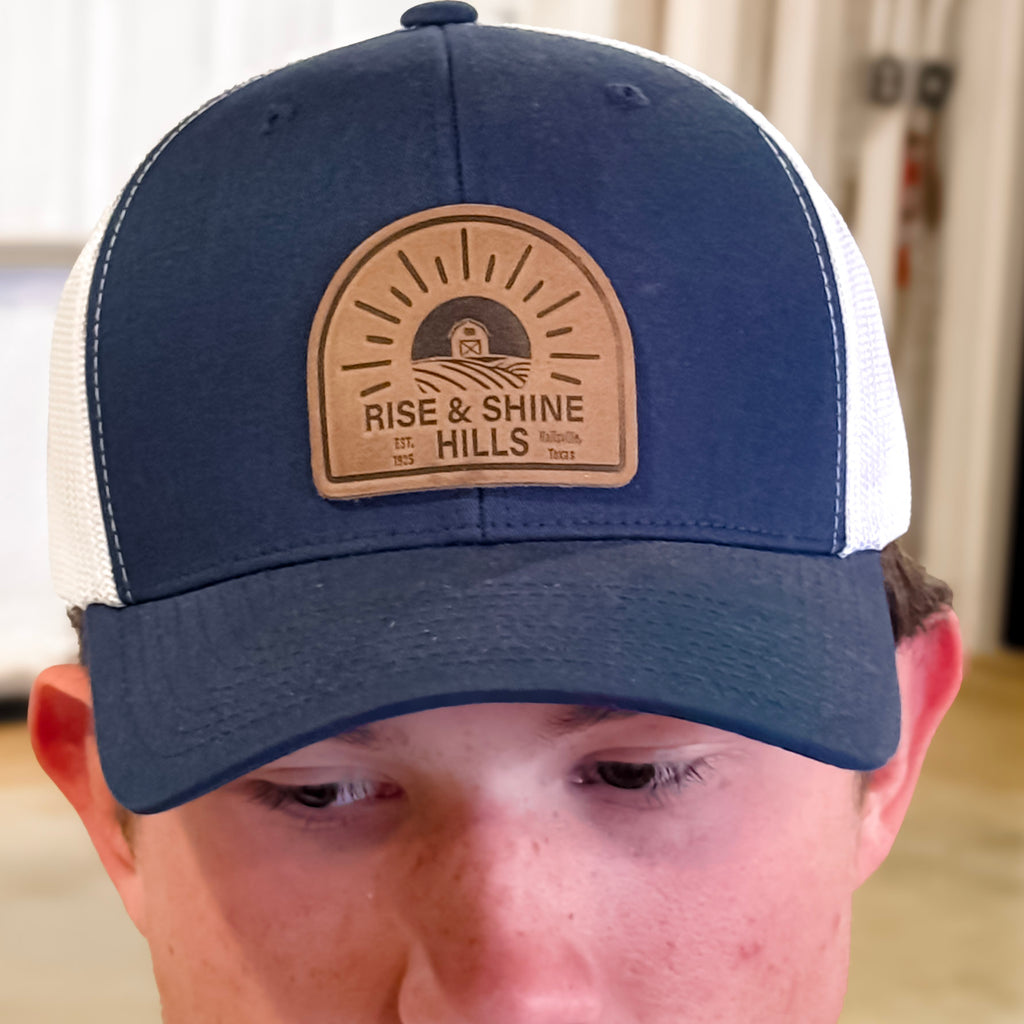 Rise & Shine Hills Leather Patch Trucker Hat