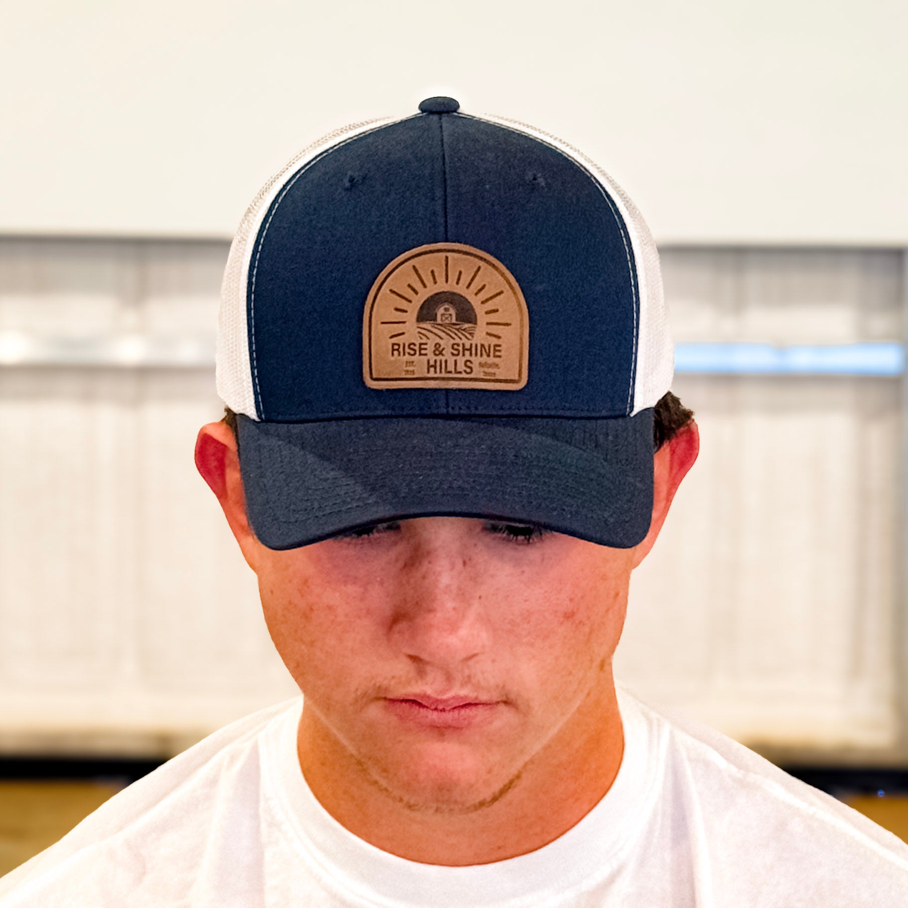 Rise & Shine Hills Leather Patch Trucker Hat