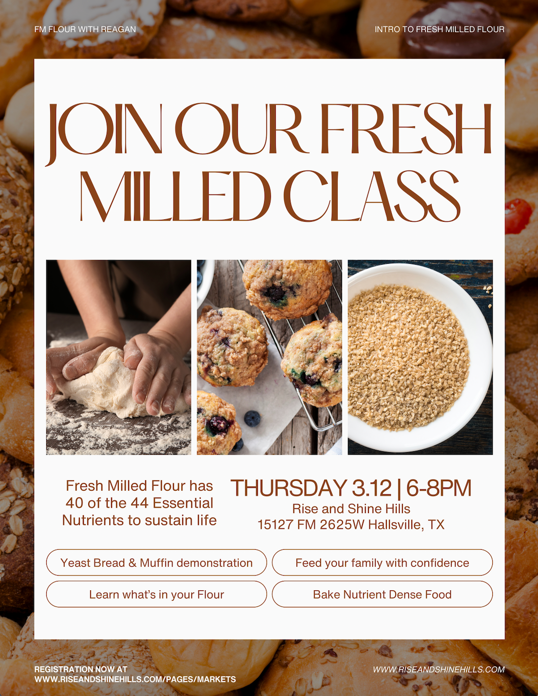 Back to the Basics Class- Fresh Milled Flour